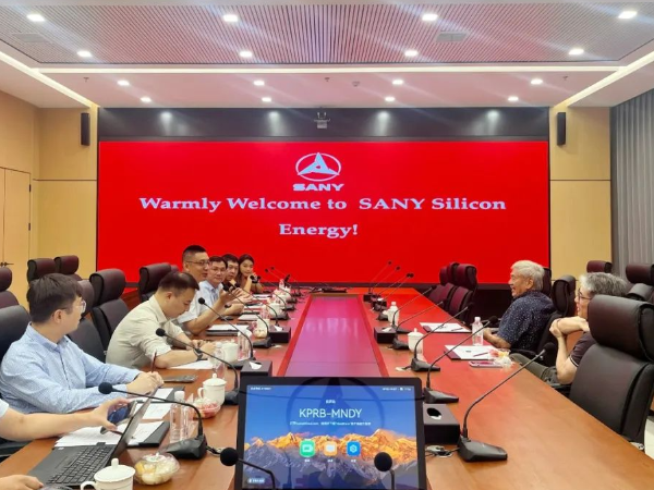 阿达罗能源董事长埃德温一行到访三一硅能！